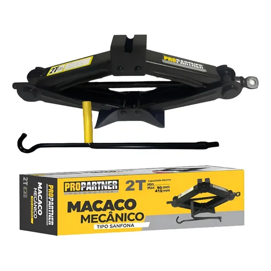 Macaco Sanfona Universal Propartner 2t 2000kg Alto Reforçado