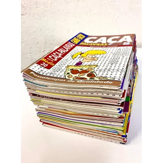 Kit 50 Revistas Caça Palavras Sem Repetições