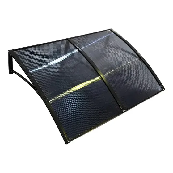 Toldo Policarbonato Modular 150x70 Cm Portas Janelas Cor Toldo preto c/ fumê