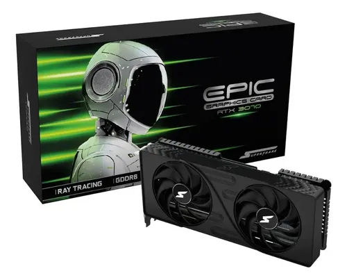 Placa De Vídeo Superframe Nvidia Geforce Rtx 3070 Epic 8 Gb
