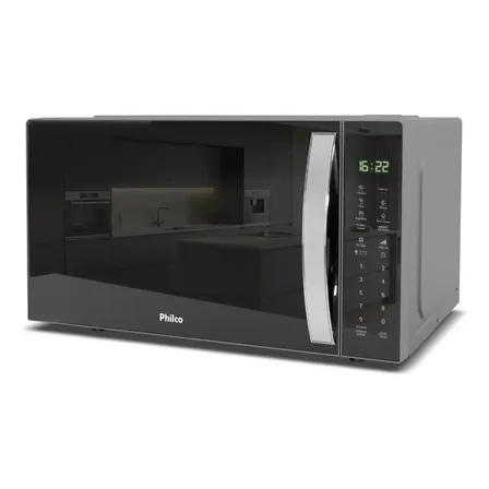 Micro-ondas 33L Philco Linha Branca PMO39S - 1400W - Prateado