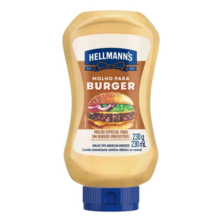 Molho Para Burger Hellmanns Original 230g Squeeze
