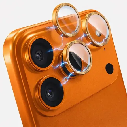 Películas Lente Câmera Kit Para iPhone 17 Pro E 17 Pro Max Laranja 17 Pro Ou Pro Max