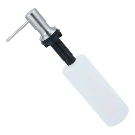 Dosador Sabão Detergente De Embutir 500ml Aço Inox Fosco Aço