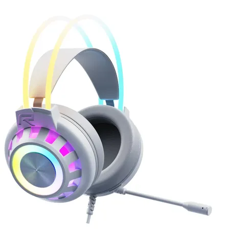 Fone De Ouvido Headset Gamer 7.1 Rgb G3 50mm Para Ps3/ps4/ps5/pc Com Microfone Heatset Gamer Fone Ouvido Computador Jogo Bom Bonito Barato Branco