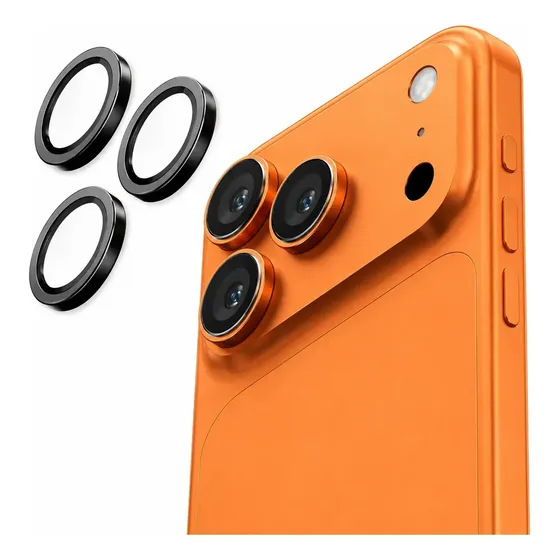 Películas Lente Câmera Kit Para iPhone 17 Pro E 17 Pro Max Preto 17 Pro Ou Pro Max