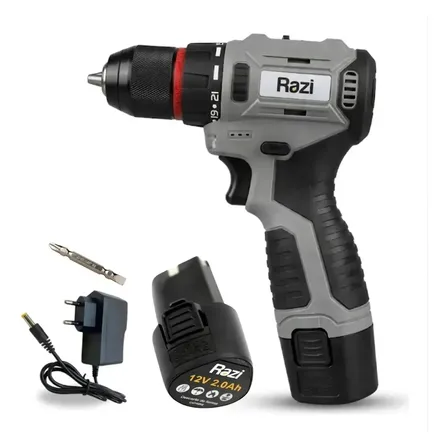 Furadeira Parafusadeira Brushless 12v 2,0ah - Razi Cinza E Preto 12