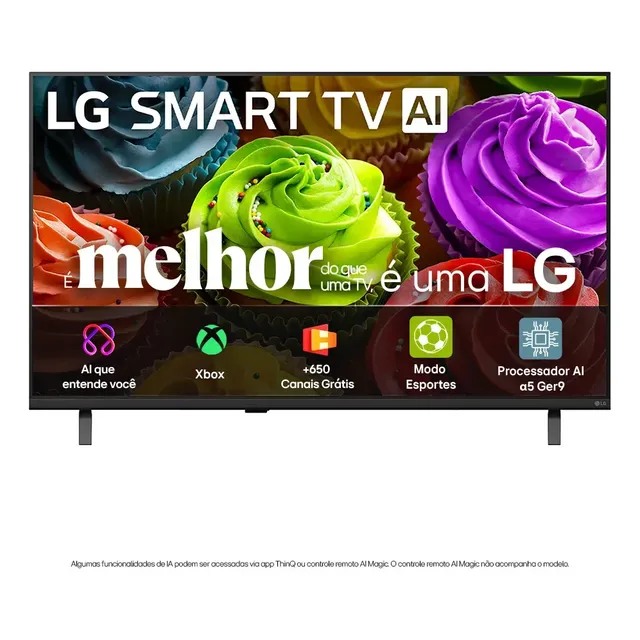 Smart Tv Hd 32 LG Lb650 Ai 2026 Processador 5 Ger9 Hdr10 Xbox Bluetooth Wi-fi Ai Search Google Gemini Canais Grátis Webos 26 - 32lb650bpsa