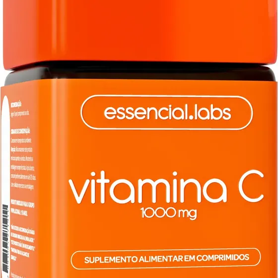 VITAMINA C com 1000mg - Fórmula com Alta Absorção e Concentação - 60 Doses