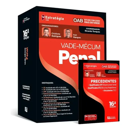 Vade-mécum Penal - 2ª fase da OAB – EXAME 47 - Editora Rideel - Capa Mole