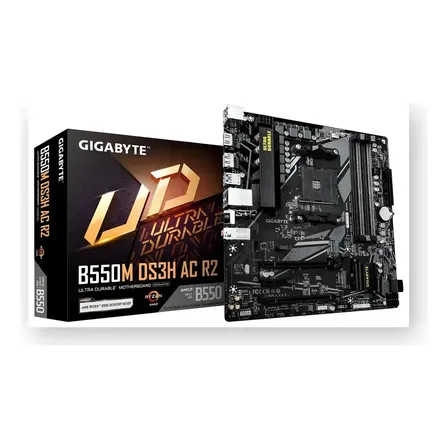 Placa Mae Gigabyte B550m Ds3h Ac R2 Preto