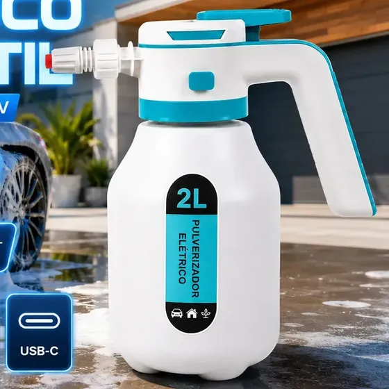 Pulverizador Elétrico VERUNTO 2 L para Carro, Jardim e Casa, com Bateria