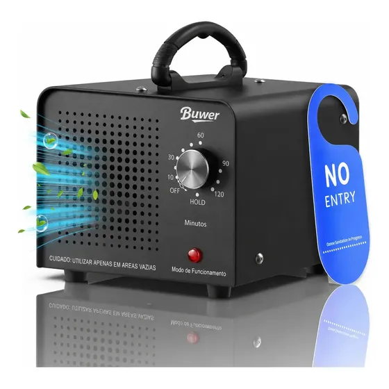 Gerador De Ozonio 60g/h Purificador Portatil Ambiente Carros Automotivo Quarto Tirar Cheiro de Cigarr Máquina De Ozonio Residencial Esterilizador 110V/60Hz