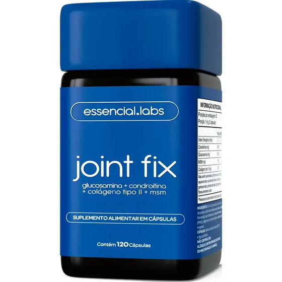 JOINT FIX com GLUCOSAMINA, CONDROITINA, COLÁGENO TIPO 2 e MSM - Fórmula Exclusiva para as Articulações - 120 Cápsulas