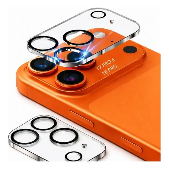 Película Protetora de Lente Para Câmera iPhone 17 Pro OU 17 Pro Max 18 Pro OU 18 Pro Max de Vidro Temperado 17 PRO/18 PRO