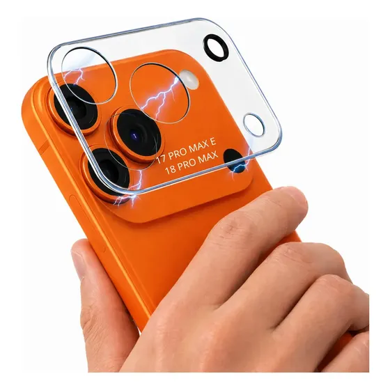 Película Protetora de Lente Para Câmera iPhone 17 Pro OU 17 Pro Max de 18 Pro OU 18 Pro Max Vidro Temperado 17 PRO MAX/18 PRO MAX