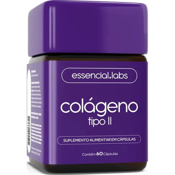 Essencial Labs Essencial Colágeno Tipo Ii Cápsulas Sem Sabor