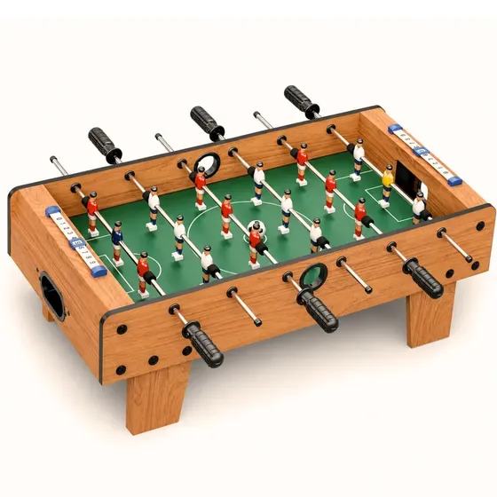 Mini Mesa Pebolim Totó Infantil Futebol Portátil Com 2 Bolas - C/ APOIO