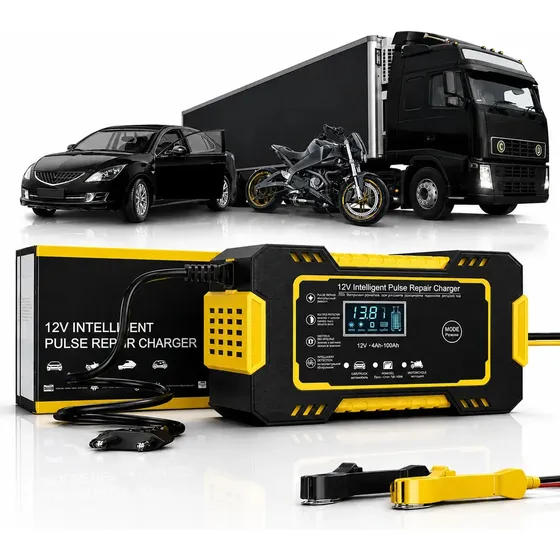 Eps-9450 Carregador De Bateria Inteligente 12v Automotivo Amarelo