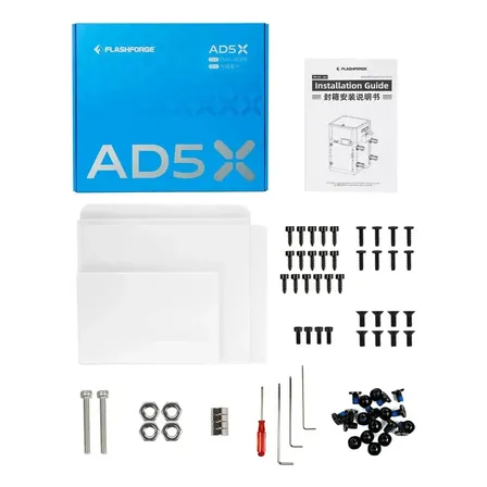 Kit Acrílicos De Fechamento Impressora 3d Flashforge Ad5x Neutro