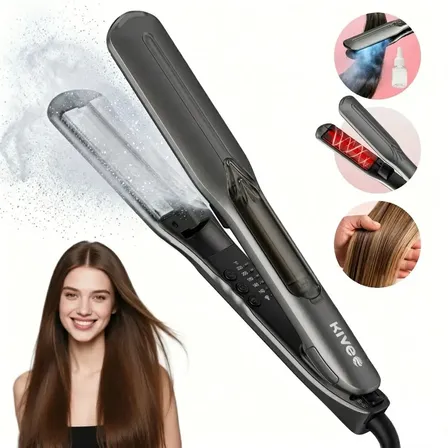 Chapinha Kive Kv-864 Profissional 3 Em 1 Alisa E Faz Cachos Vapor Infravermelho Íons Negativos Anti Frizz Bivolt Preto,cabelos Cacheados E Crespos 127/220v