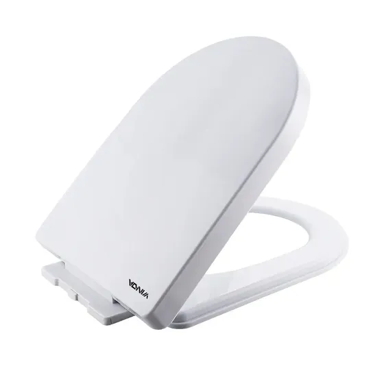 Assento Sanitário Winda Branco PP Universal Soft Close Tampa de Vaso Sanitário Resistente com Fechamento Suave e Silencioso WINDA