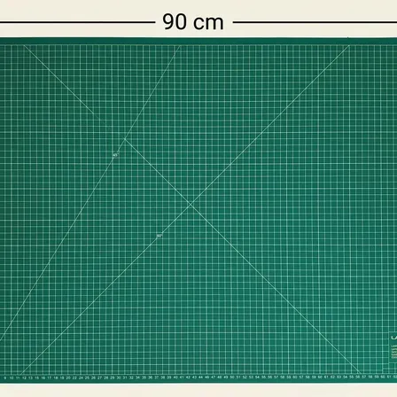 Base De Corte Dupla Face Antiderrapante Tabua Para Corte Autocurativa Patchwork Scrapbook Base A1 90cm X 60 Cm Verde