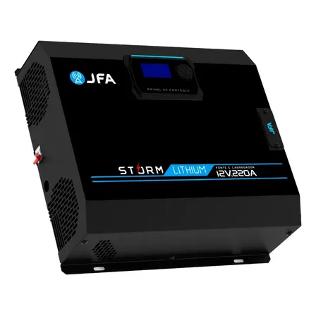 Fonte Storm Lithium 220a 12v Bivolt Carregador 3350w Jfa Preto