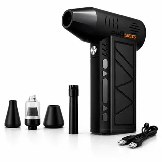 Mini Soprador Ar Turbo 130000RPM Sem Fio Recarregável USB Jato Super Forte 3 Velocidades Limpeza PC Teclado Carro Notebook Eletrônicos Churrasqueira Poeira Folhas Alta Potência Portátil DUOSEG