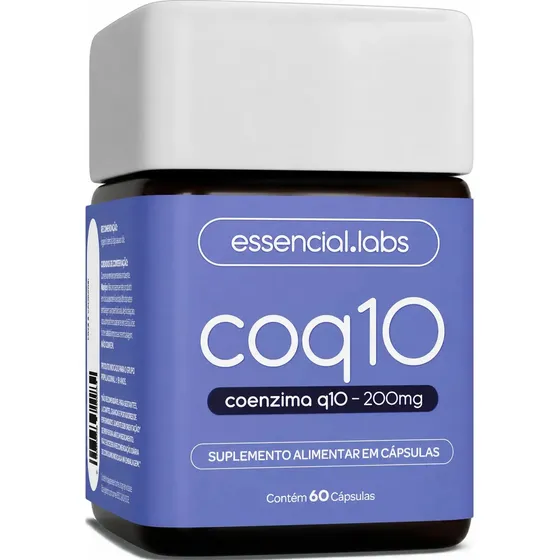 Coenzima Q10 200mg - Fórmula Com Máxima Concentração E Pureza - 60 Doses Sem Sabor