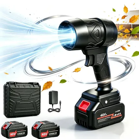 Soprador Turbo Portátil Chocyn 48v Com 2 Baterias E Maleta Preto 127/220v