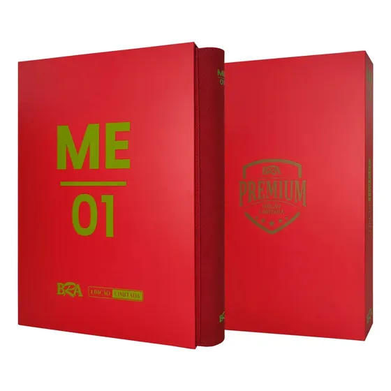 Pasta Premium 3x3 Me01 - Bra - Mega Evolução 01 - 360 Cards Vermelho