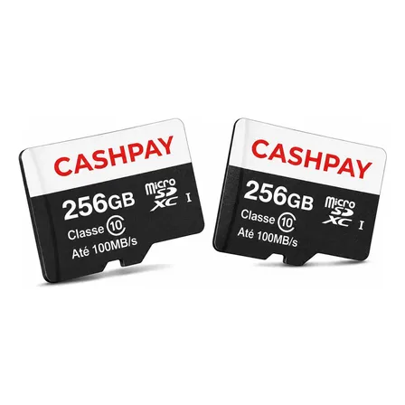 Kit 2 Cartão De Memória 256gb Para Fotográficas Drones Celular Câmeras De Segurança Wi-fi Micro Sd Classe 10 Ultra 100mb/s Cartão Sd