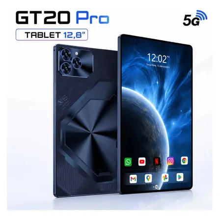 Tablet Hancdon Android 16 Tab Ram 16gb 512gb 12,8'' Hd Tela Apoia Wifi 2,4/4g/5g Dual Sim Bateria 10100mah Azul
