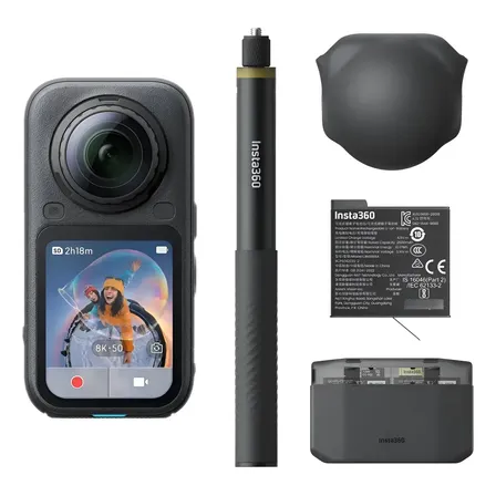 Câmera De Ação Insta 360 X6 Essential Bundle 2026 Preto
