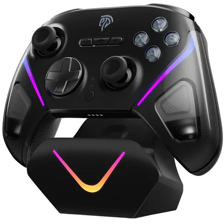 Controle Sem Fio Bluetooth Easysmx D10 Para Switch, Pc E Android Com Base De Carregamento Rgb Preto