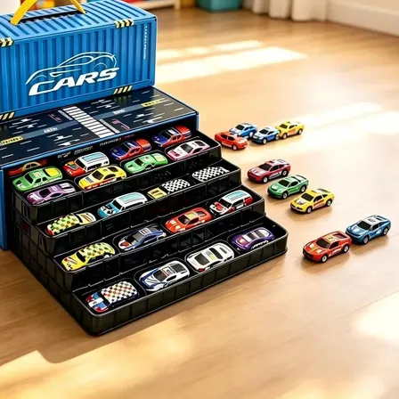 Kit Carrinhos Brinquedo 1:64 Miniaturas de Carros Colecionáveis Liga Metálica Rodas Livres Modelos Sortidos Compatível com Pista de Corrida Presente Infantil