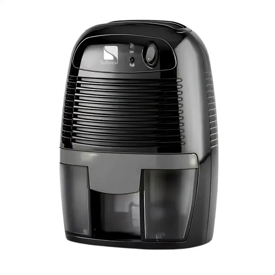 Desumidificador Preto Desumidificador de Ar Elétrico 500ml Bivolt Antimofo Anti Mofo Portátil Preto para Quarto Casa Banheiro Armário