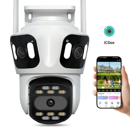 Câmera De Segurança Duncim Xm90-eu Wi-fi Tripla Lente Para Exterior C/ Visão Noturna Colorida Branco