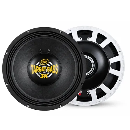 Alto Falante Woofer Eros Target Bass E15 3.0k 15 Polegadas 1500w Rms 4 Ohms Branco