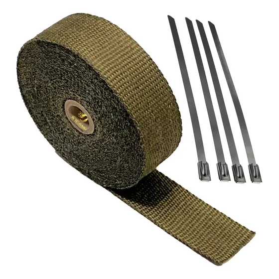 Manta Térmica Escapamento Termotape Titanium 5 Metro E 4 Zip