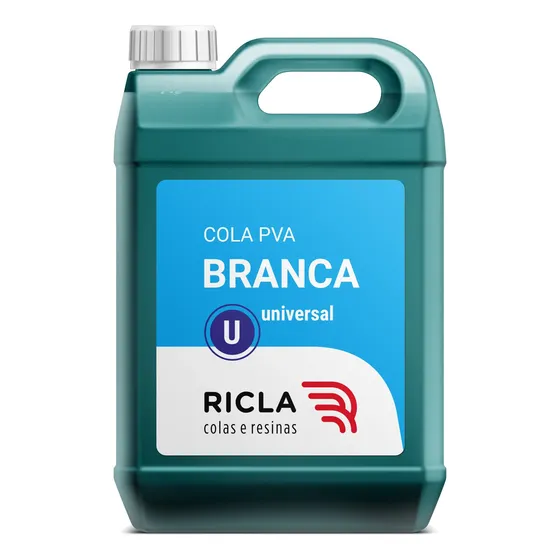 Galão De Cola Branca Pva 5 Kg Ricla - Empastamento - Papel