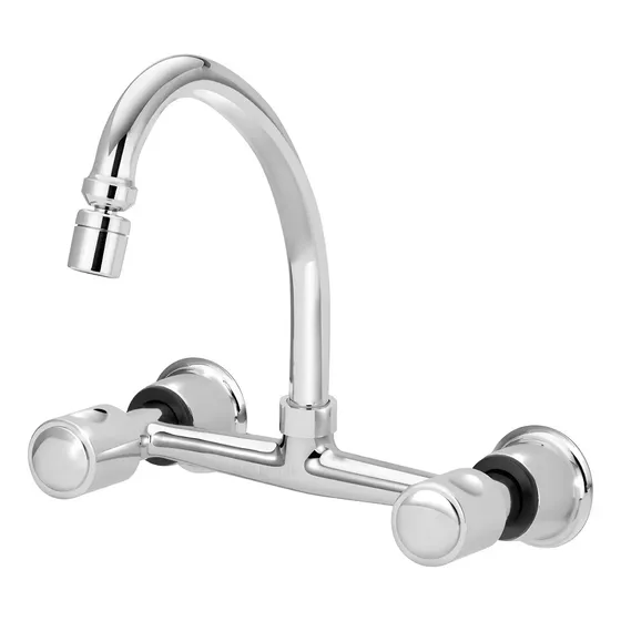 Torneira Misturador Cozinha Parede Arejador Articulado 1/4v.
