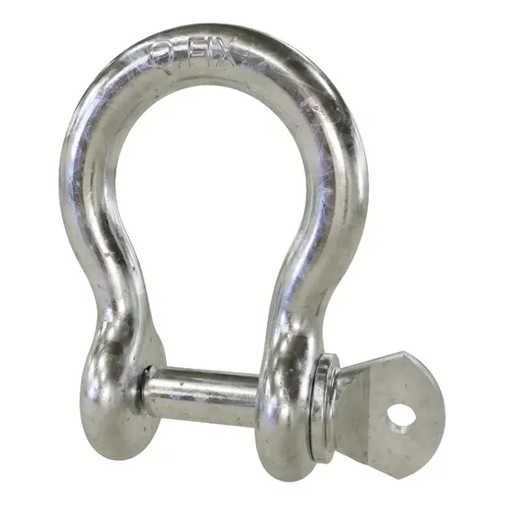 Manilha Curva Corpo 1/2 Pino 5/8 1000kg Pino Roscado