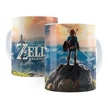 Caneca Zelda Porcelana + Caixa Presente Promoção