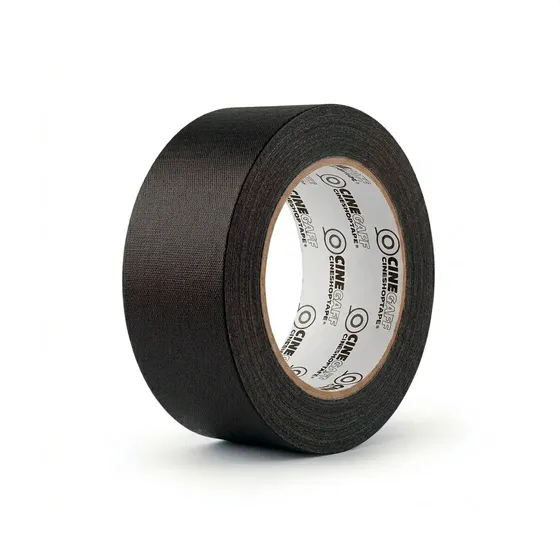 Fita Gaffer Tape Cinegaff 100% Algodão Preto 48mm X50mts