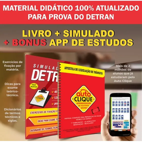 Kit Aprovação Detran: Legislação + Provas Comentadas + App