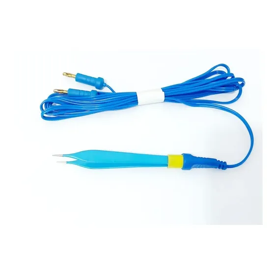 Pinça Bipolar Adson 1,5mm E Cabo Para Bisturi Elétrico.