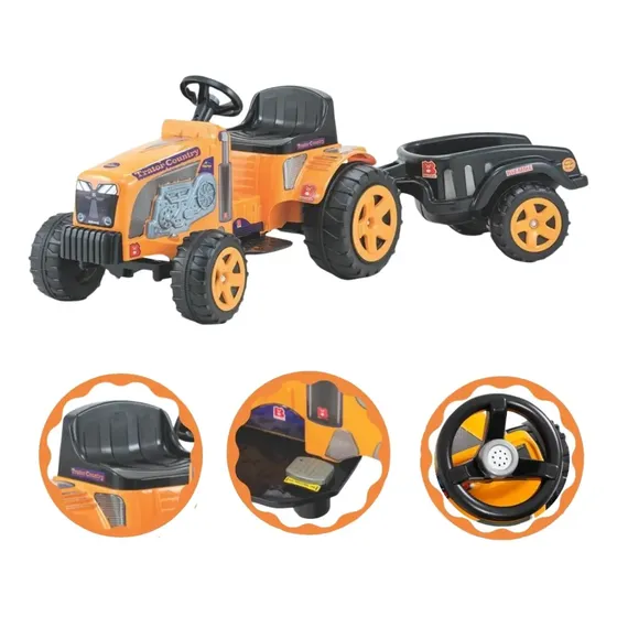 Trator Country Amarelo Com Cacamba Biemme Do Brasil