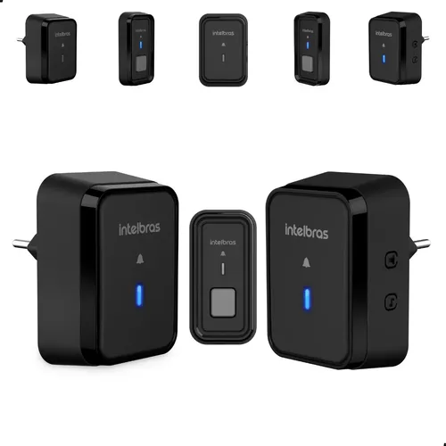 Kit Campainha Sem Fio Cib 101 Modulo Para 2 Salas Intelbras 127/220v